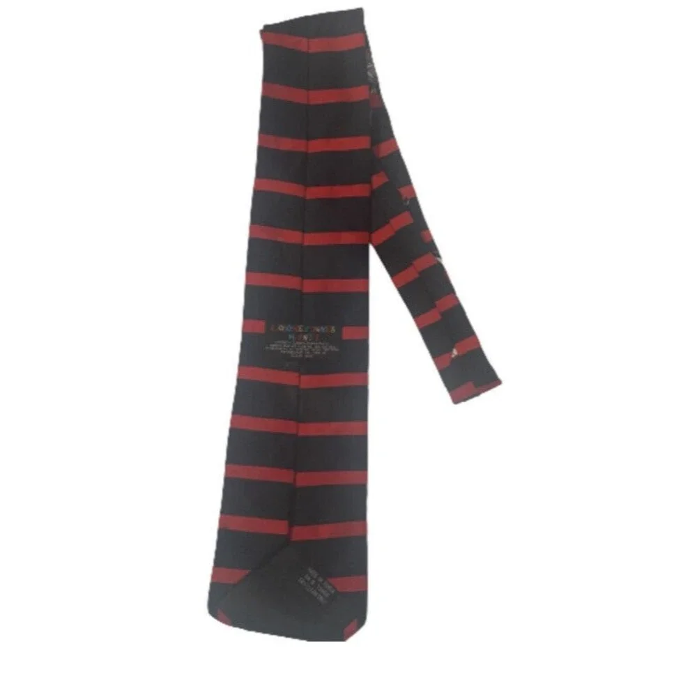 Vintage 90s Looney Tunes Mania Tie Black Neck Tie Bugs Bunny Daffy Duck Tweety